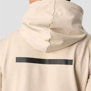Sweat-shirts à capuche en tricot surdimensionnés pour hommes personnalisés Longueur longue Saison d'automne Hoodies Logo Solide ODM - Product Image 5