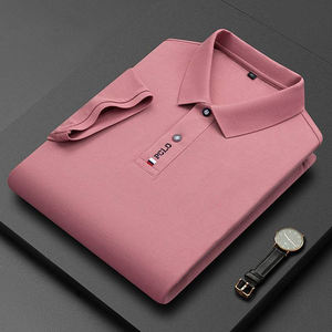 Camiseta de Verano de Algodón con Logotipo Bordado para Hombre, Uniforme de Golf, Camiseta Lisa para Hombre, Ropa Suave para Hombre, Camiseta Polo - Product Image 5