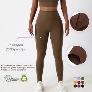 Mujeres entrenamiento deportes Fitness pantalones gimnasio acanalado sin costuras Yoga Leggings para mujeres - Product Image 2