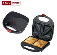 Nouveau Sandwich Maker antiadhésif ustensiles de cuisson gâteau populaire conception spéciale Portable Mini antiadhésif 4 tranches gril Sandwich Maker grille-pain