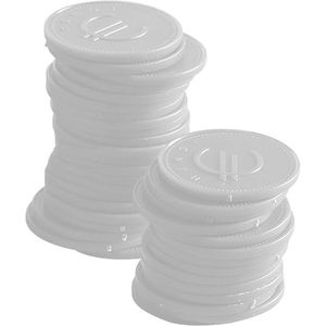 BarUp White Markers 100 pezzi Coperchi usa e getta da 25 mm di diametro - Product Image 1