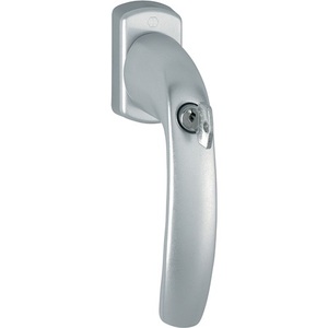 HOPPE 0810SVS/U10 Manija de Aluminio para Ventana de 35 mm, Colección New York, Bloqueable, para Rieles y Accesorios de Cortinas F1, Color Natural - Product Image 1