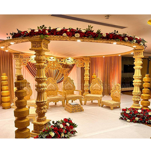 Cuatro pilares Avni Mandap para boda de bajo presupuesto tradicional hindú matrimonio etapa personalizable lujo indio Mandap Set decoración UK - Product Image 1