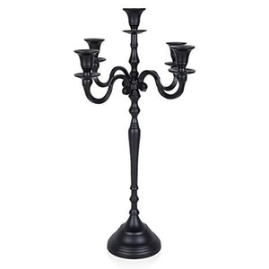 Bougeoir en laiton doré au design moderne Support de décoration de mariage doré Lanterne à perles pour les mariages - Product Image 3