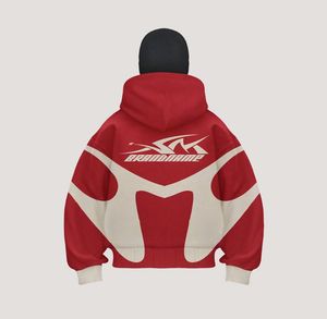 Survêtement baggy streetwear en molleton de coton Ensemble de cagoule de jogging vieilli Personnalisé DTG Masque lourd délavé à l'acide Survêtement pour hommes - Product Image 6