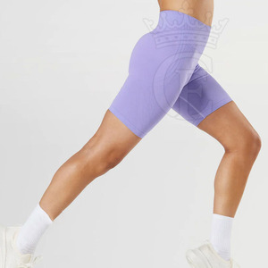 Confortable taille haute femmes Shorts dernier Style couleur unie mode vêtements personnalisés à bas prix femmes Shorts - Product Image 3