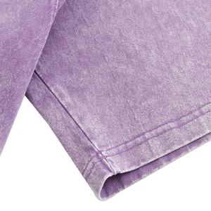 Camisetas Extra Grandes de Algodón de Color Sólido para Hombre, Nueva Llegada, Hechas a Medida, Lavado Ácido, Transpirables, de Secado Rápido y Ecológicas - Product Image 4