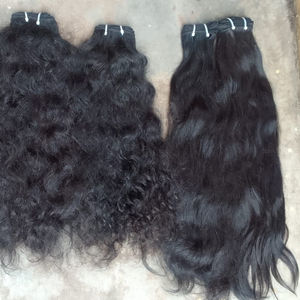 Extensiones de Cabello Humano Remy Indio Virgen Sin Procesar de la Mejor Calidad, Trama Doble a Máquina, Todos los Colores, 100g, Multi-Estilo, del Sur de la India - Product Image 1