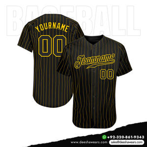 Venta al por Mayor de Camisetas de Béisbol DEESHA Personalizadas con Sublimación, de Secado Rápido, Transpirables, con Cuello en V y Botones Completos para Equipos - Product Image 2