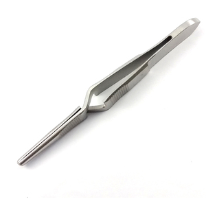 Qualité professionnelle 12.5 CM pince à épiler en acier inoxydable brillant mat outils de perçage corporel pour perles beauté Instruments chirurgicaux base - Product Image 2