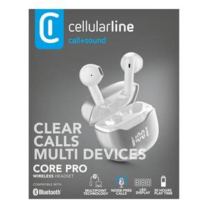 Audífonos Bluetooth CORE PRO TWS con Micrófono, Blancos, BTCOREPROTWSW 0971280, Cancelación de Ruido, Línea Celular - Product Image 2