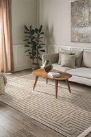 Großhandel Premium-Qualität Beige Pier Baumwollbasierter Umweltfreundlicher Haustierfreundlicher Rutschfester Skandinavischer Staubsaugerroboter-Kompatibler Teppich