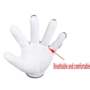 Material de cuero transpirable cómodos GUANTES DE Golf 100% cuero genuino suave piel de oveja antideslizante partícula guantes de golf para hombres - Product Image 3