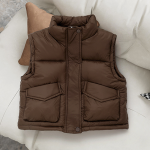 Gilet matelassé d'hiver pour homme en toile de haute qualité, respirant, imperméable, avec capuche amovible, style ample et chaud, sans manches - Product Image 6