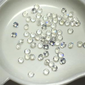 Gemas Mehrajudin, Piedra Lunar Arcoíris Natural, Corte Brillante, Gema Suelta, Blanco Intenso, 0.20-1 Quilates, Valorada por Terceros - Product Image 3