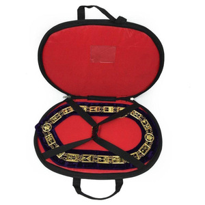 Estuche duradero para cuello de cadena en múltiples opciones de color Caja de almacenamiento Premium para Freemason Lodge Regalia - Product Image 1