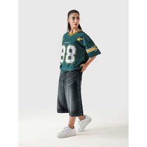 เสื้อบาสเก็ตบอลเด็กหญิง รุ่น 88 สำหรับกีฬากรีฑา ไซส์ XL แขนสั้น ผ้าโพลีเอสเตอร์ พิมพ์ลายด้วยเทคนิค Sublimation พร้อมหมายเลข - Product Image 4