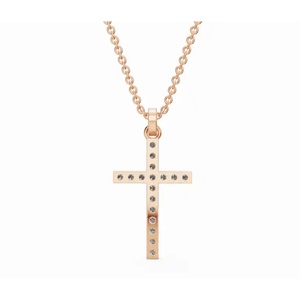 Colgante de Diamante Cultivado en Laboratorio Radiant Faithlight, Corte Redondo, 0.340 Ct, Oro de 9 KT, 14 KT, 18 KT, Joyería Fina, Proveedor Mayorista OEM para Exportación - Product Image 4