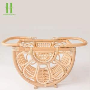 Panier de rangement en rotin 2026 Design Bohème Floral Haven pour enfants, personnalisation OEM, emballage au Vietnam, vente en gros - Product Image 1