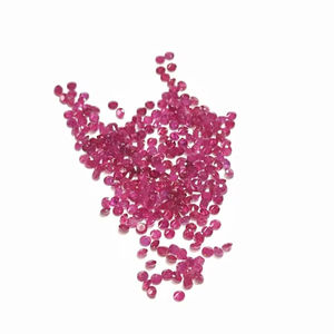 พลอยทับทิมธรรมชาติทรงกลม1.70มม. อัญมณีเจียระไนแบบหลวมอัญมณีสีแดงทำอัญมณีสูง3มม. - Product Image 2