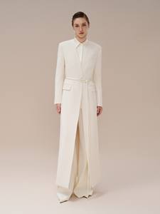 Gabardina Larga para Mujer, Abrigo Largo con Bolsillos Delanteros, Tejido Ecológico, Ropa de Mujer Whiteant, Mejor Mayorista, Disponible - Product Image 5