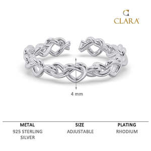 Anillos de Plata de Ley 925 de Primera Calidad para Mujer, Chapados en Rodio con Circonita, Joyería de Boda para Hombre - Product Image 6