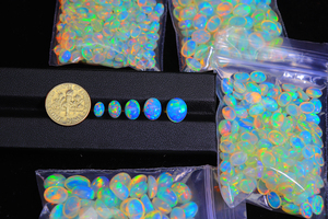 Preciosas Piedras de Ópalo Etíope en Cabujón - Suministro a Granel de Ópalo Suelto de 6x4mm a 12x10mm, Forma Ovalada, Gema de Ópalo Etíope - Product Image 3