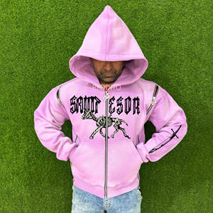 เสื้อสเวตเตอร์แบบสวมหัวมีฮู้ดผ้าคอตตอน100% สำหรับผู้ชายไซส์ใหญ่พิเศษทันสมัยใหม่ - Product Image 1