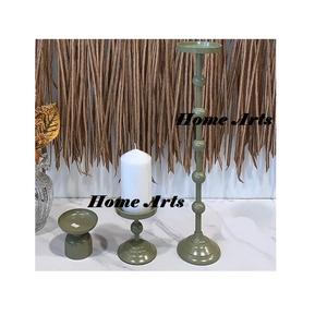 Lot de 3 bougeoirs en fer de différentes tailles Bougeoir à bougie chauffe-plat de forme personnalisée de la meilleure qualité au prix le plus bas - Product Image 6