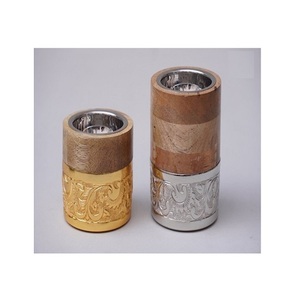 Lot de 2 Brûleurs Mabkhar en bois de taille différente Nouveau design Forme ronde Bakhoor Oud Burner By Home Arts - Product Image 6
