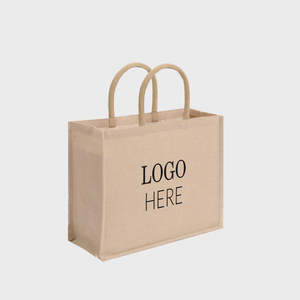 <b>Medium</b> Natural Jucos Beach <b>Bag</b> Padded Rope Handles Recyclable Cotton Fabric Screen-Printed Pattern for Daily Use Advertising - Product Image 3