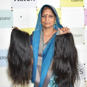 Extensiones de cabello humano con ondas sueltas baratas, mechones rectos negros virginales al por mayor, 100% - Product Image 1