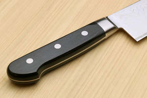 Meilleure vente couteau en acier damas rasoir couteau de cuisine tranchant avec manche en bois Pakka vente chaude. - Product Image 5