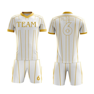 Conjunto de camisetas de fútbol de secado rápido al por mayor, 100% poliéster, logotipo personalizado, uniforme de práctica de fútbol para hombres y mujeres - Product Image 2