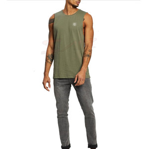 Camisetas de gimnasio de entrenamiento de algodón de primera calidad para hombre, camiseta sin mangas de talla grande con logotipo personalizado, venta al por mayor, estilo informal de verano para culturismo - Product Image 5