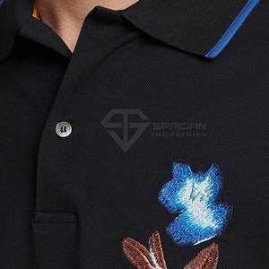 Camiseta Polo de Talla Grande con Bordado Hecha en Pakistán, Camiseta Polo de Manga Corta con Bordado de Venta Caliente - Product Image 5