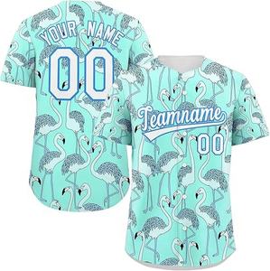 Maillot de baseball à boutons avec logo personnalisable à quantité minimale de commande basse Nouveau design Impression sublimée à séchage rapide et respirante - Product Image 3