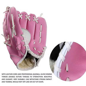 Gants de baseball en cuir Offres Spéciales vente en gros d'équipement de sport de 12.5 pouces gants de baseball d'entraînement de receveur en cuir Pu - Product Image 4