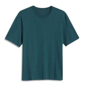 Nouveau professionnel de haute qualité respirant Design tenue décontracté col rond t-shirt 100% coton Jersey lourd couleur blanc uni - Product Image 1