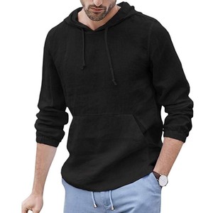 เสื้อฮู้ดผ้าฟลีซแบบสวมหัวสำหรับผู้ชายทรงเข้ารูปปกติเสื้อสวมหัว100% ผ้าฝ้ายสำหรับฤดูหนาวสินค้า100% - Product Image 1