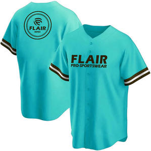 Camisetas de talla grande personalizables, poliéster transpirable, cuello redondo, ropa de béisbol y softbol con diseño impreso sublimado - Product Image 2