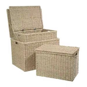 OEM High Quality Eco-Friendly <b>Seagrass</b> <b>Storage</b> <b>Baskets</b> Wholesale Box <b>Basket</b> Design Made in Vietnam - Product Image 4
