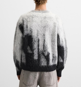 Sweat-shirt avec broderie personnalisée en molleton de coton pour hommes, design élégant, idéal pour la mode décontractée, style de rue - Product Image 2