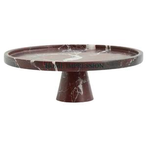 Mesa de postre redonda hecha a mano rústica de excelente calidad, soporte de pastel de mármol blanco y madera de Acacia con soporte de exhibición de Base de madera - Product Image 5