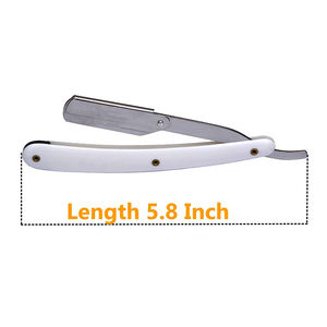 Afeitadora manual para hombre, maquinilla de afeitar de 6,5 "para hombre con bolsa de cuero, maquinilla de afeitar de borde recto de alta calidad - Product Image 4