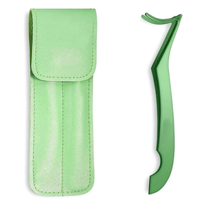 Applicateurs de cils de beauté en acier inoxydable avec pointe en fibre en forme de L Nano Grip antistatique et durable - Product Image 2