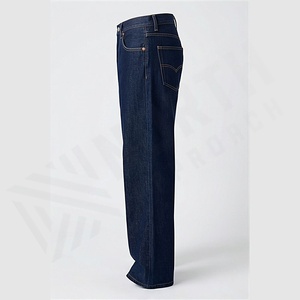 Jeans en denim délavé pour hommes Coupe droite Slim Fit Grande taille Couleur personnalisée Marque privée Pantalons de créateur Vente en gros Couleur personnalisée - Product Image 3