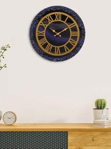 Horloge de maison de luxe, faite à la main en résine, thème océan, moderne, étanche, surdimensionnée, veilleuse, décoration de mariage, décoration de salle à manger - Product Image 6