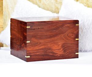 Vente chaude grand palissandre écologique personnalisable en bois crémation cercueils et urnes pour animaux de compagnie pour chats-Vente en gros - Product Image 3
