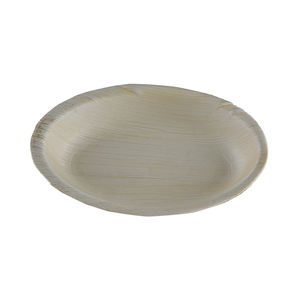 Assiette à dîner biodégradable rentable Vaisselle en feuille de palmier Assiettes jetables en feuille de palmier de forme ronde pour le dîner - Product Image 1